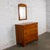 Mid-Century Modern 1930s to 1950s Transitional Solid Maple Gentleman’s Chest With Hand Carved Pulls and Wall Mirror For Sale - Image 3 of 18