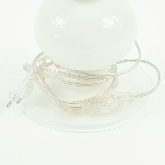 Labelled Mid-Century Murano Glass Table Lamp From Barovier & Toso, Italy, 1940s/1950s For Sale - Image 10 of 10