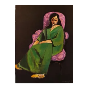 1947 After Henri Matisse, "Seated Woman" First Edition Period Swiss Offset Lithograph