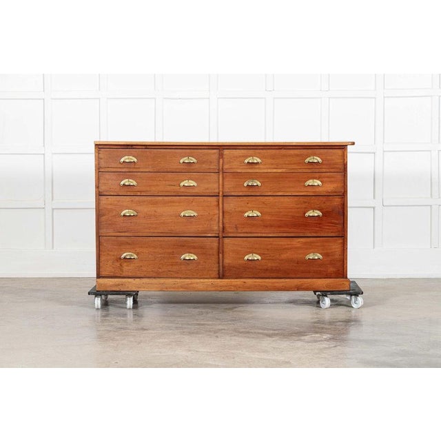 Large 19th Century English Mahogany Haberdashery Drawers, 1890s For Sale - Image 3 of 18