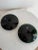 Pair of Royal Copenhagen Per Lütken Dark Green Glass Disk Candlesticks – Danish Modern – Original Boxes For Sale - Image 9 of 9