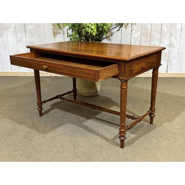 Pitch Pine Desk, Early 20th Century For Sale - Image 5 of 15