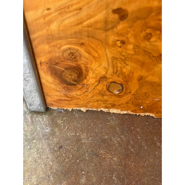 "Skyscraper" Burled Elm and Chrome 6-Drawer Dresser, in the Style of Milo Baughman, C. 1970s. For Sale - Image 10 of 11