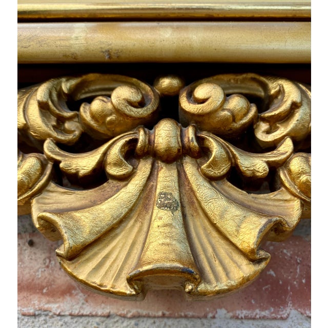 Large Antique French Monumental Gold Leaf Gilt Mirror, 1890 For Sale - Image 10 of 18