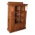 Crafters and Weavers Mission 1 Door Bookcase With Side Shelves For Sale