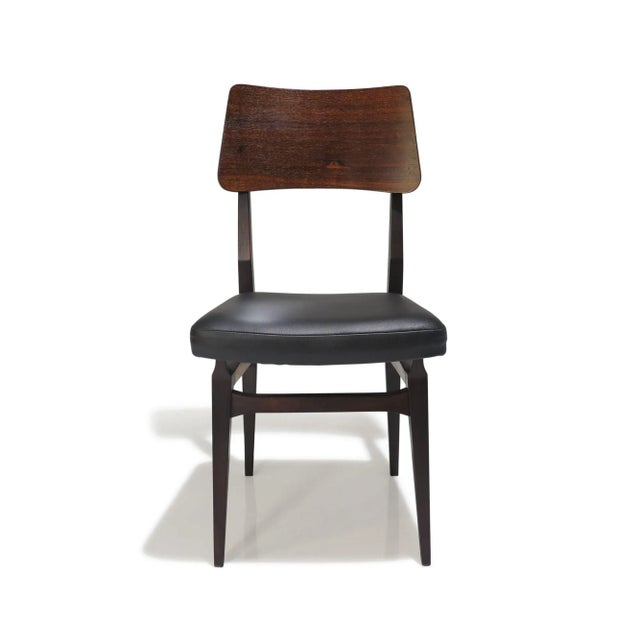 Brazilian rosewood dining chairs by Forma Móveis e Objetos de Arte, 1957, Brazil. In the manner of Carlo Hauner and Martin...