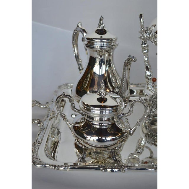 19th Century Peruvian Sterling Silver Tea & Coffee Service With Tray - 7 pcs For Sale - Image 14 of 15