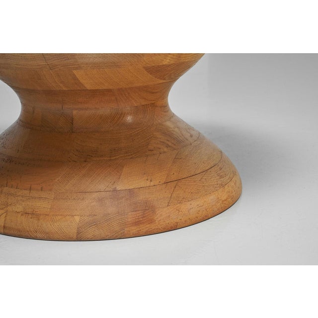 Axel Einar Hjorth Brutalist Coffee Table in Oak and Marble by Axel Einar Hjorth, 1960 For Sale - Image 4 of 12