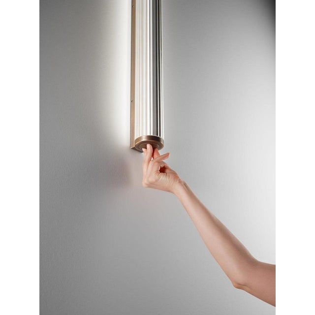 Large Vanity Bronze Plated Wall Lamp by Aggiolight For Sale - Image 4 of 13