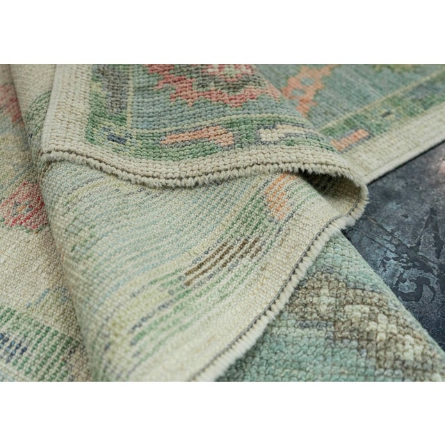 Turkish Oushak Rug 4' x 6'6" #20295 For Sale In Houston - Image 6 of 8