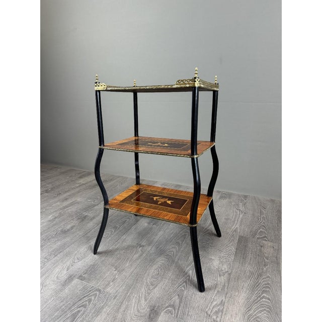 19th Century Napoleon III Marquetry Shelf For Sale - Image 9 of 12