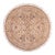 Shabby Chic Pak-Persian Beige/Pink Wool Round Rug- 8'0'' X 8'1'' For Sale