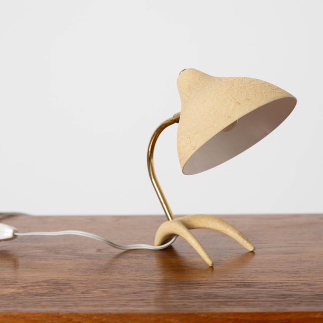 Metal Krahenfuss Table Lamp by Louis Kalff for Gebrüder Cosack, 1950s For Sale - Image 7 of 7