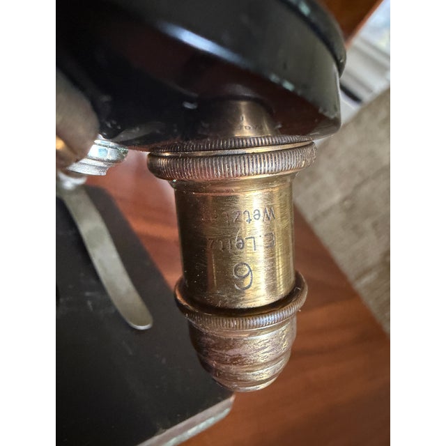 Early 20th Century Bausch & Lomb Brass Microscope in Original Cabinet For Sale - Image 16 of 18