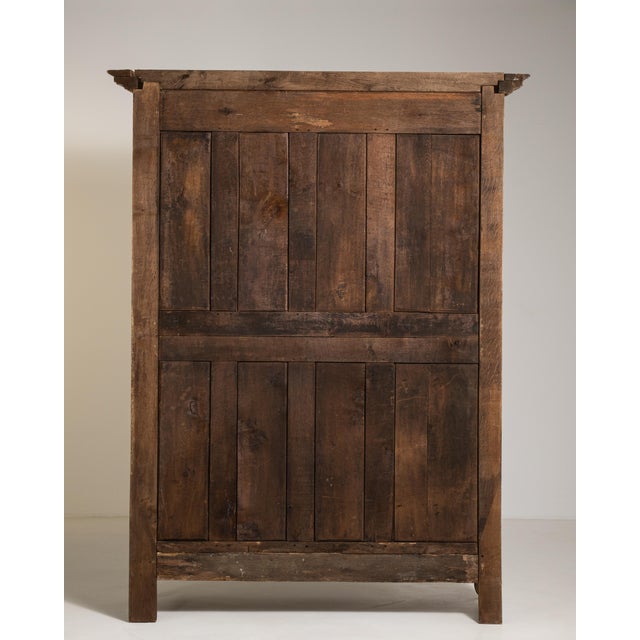 French Early 19th Century Louis XV Oak Wardrobe For Sale - Image 3 of 14
