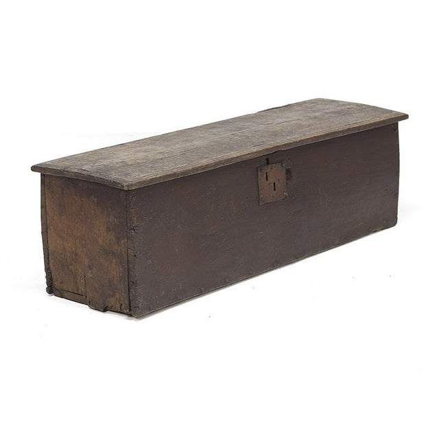 Contemporary Antique Rustic Farmhouse Spanish Chest in Oak, 1700s For Sale - Image 3 of 14