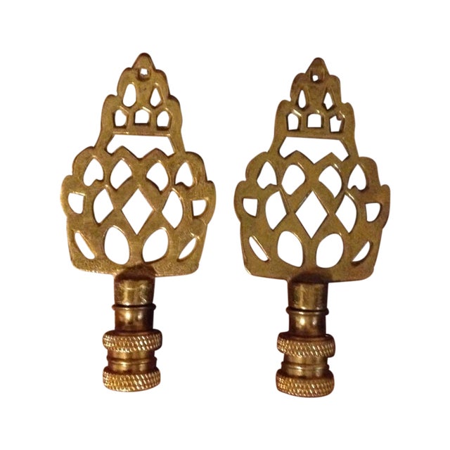 Matching Artichoke Bronze Finials - Pair For Sale