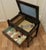 Wood Oak Sewing Box Table with Drawer, 1930s For Sale - Image 7 of 10