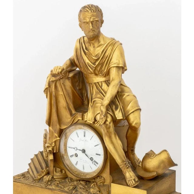 Bronze Charles X "Horatius..." Gilt Bronze Clock For Sale - Image 8 of 11