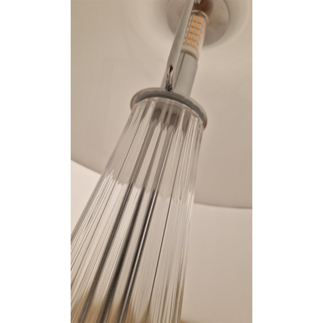 Table Lamp in Handworked Glass with Opaline Shade from Foscarini, 1990s For Sale - Image 10 of 13