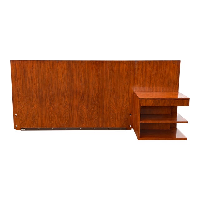 1990s Ralph Lauren Home Hollywood Collection Modern Queen Headboard and Nightstand For Sale
