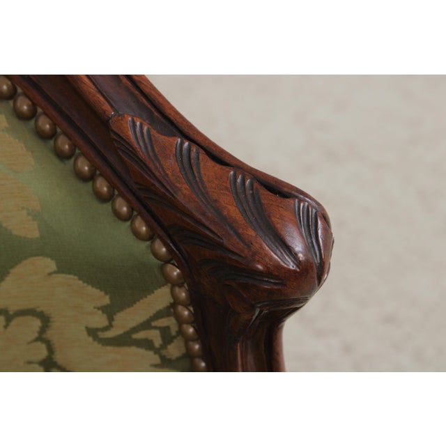 Vintage French Louis XV Style Small Chaise Lounge For Sale - Image 11 of 17