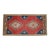 1970s Distressed Low Pile Turkish Petite Rug Hand Knotted Entry Mat - 20'' X 41'' For Sale