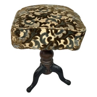 Victorian Adjustable Piano Stool For Sale