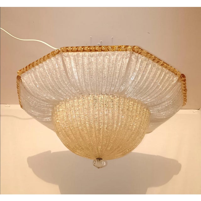 Murano Glass Chandelier from Barovier & Toso, 1960s For Sale - Image 10 of 11