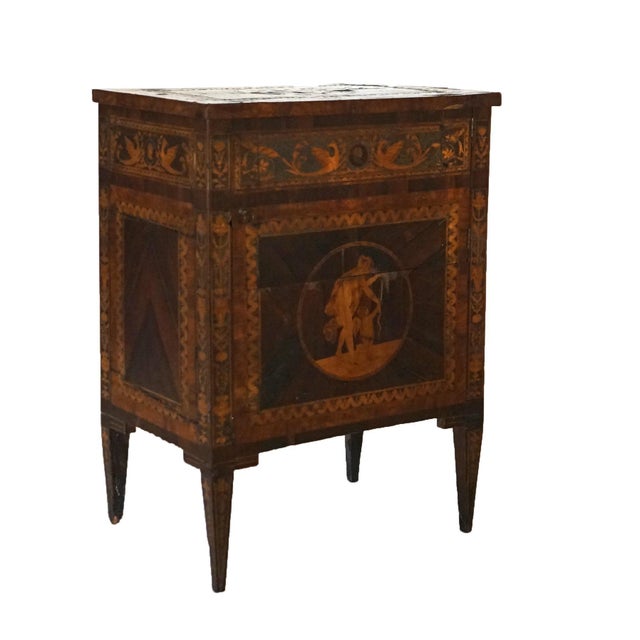 18th Century 18thC Commode by Giovanni Battista Maggiolini with Classical Scenic Inlay c1770 For Sale - Image 5 of 12