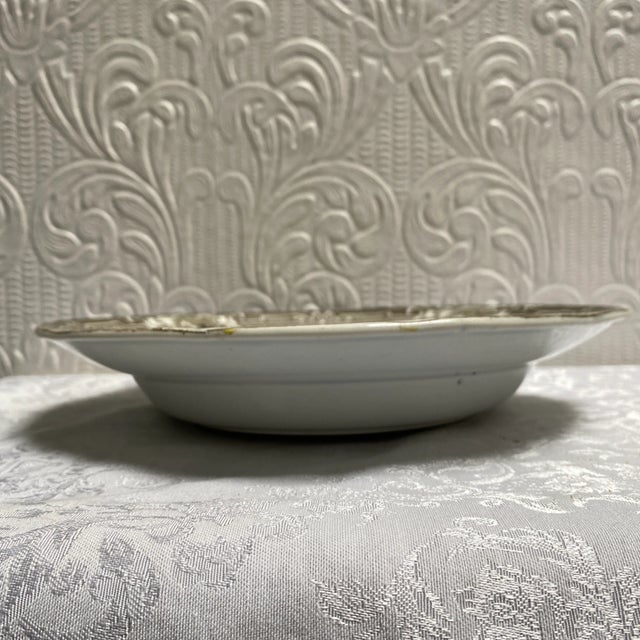 Circa 1850 Podmore Walker Staffordshire Brown Transferware Minerva Serving Bowl For Sale - Image 10 of 10