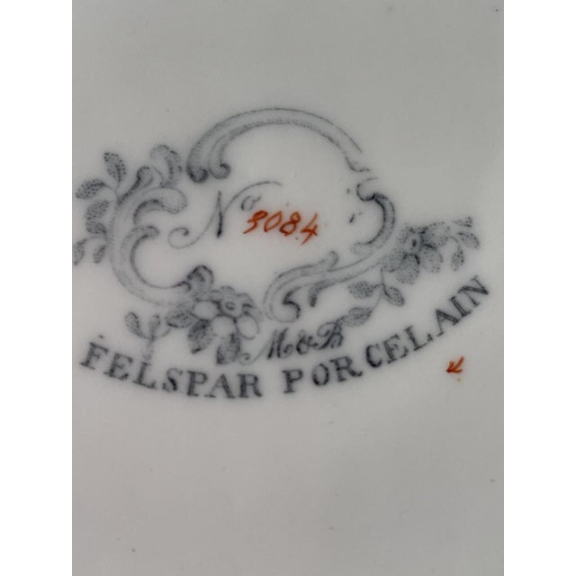 Blue Vintage Decorative Plates by Minton & Boyle, 1836, Set of 2 For Sale - Image 8 of 9