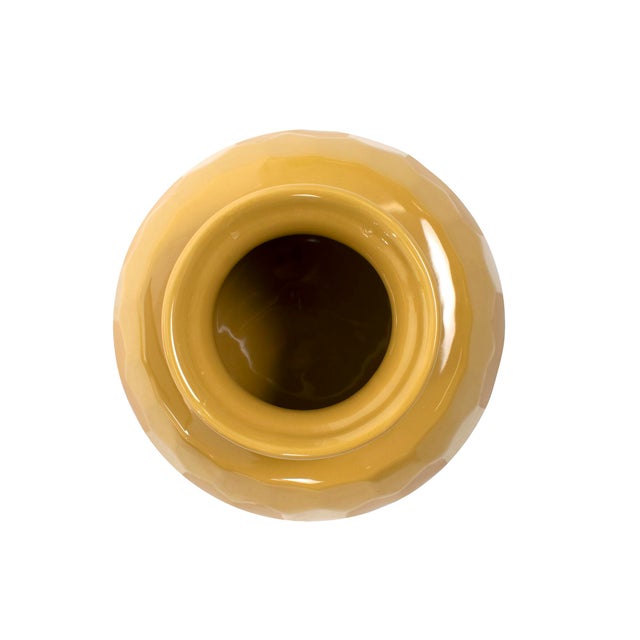 Kenneth Ludwig Chicago Golden Bee Ceramic Vase- Small For Sale - Image 4 of 8
