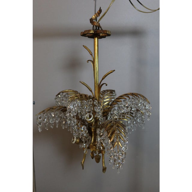 Bronze Palm Tree Chandelier, 1890s For Sale - Image 9 of 14