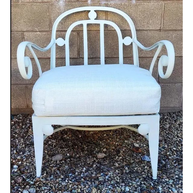 2000 - 2009 High End Patio Chairs From a 5 Star Las Vegas Hotel With Cushions - Set of 5 For Sale - Image 5 of 8