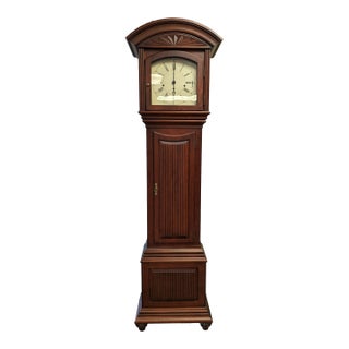 Ethan Allen Contemporary Pinch-Waist Grandfather Clock For Sale