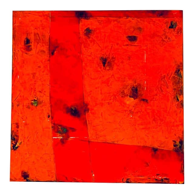 Orange Segment #2 Babette Herschberger Abstract Acrylic Painting For Sale