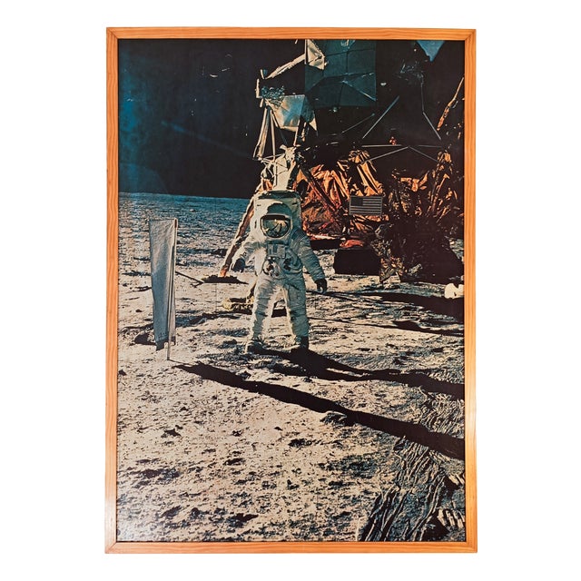 Large High Resolution Print of Edwin Aldrin on the Moon, Switzerland, 1970 For Sale