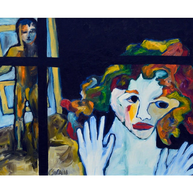 Figurative The Visitor - Fauvist Figurative Abstract by Carol Swain For Sale - Image 3 of 5