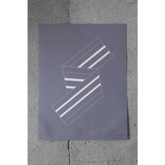 Eskil Hansson, Composition, Color Lithograph, 1976 For Sale - Image 7 of 7