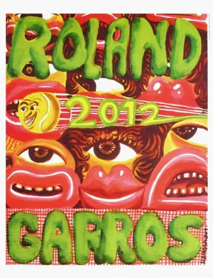 2012 Hervé DI Rosa Official Roland Garros Poster