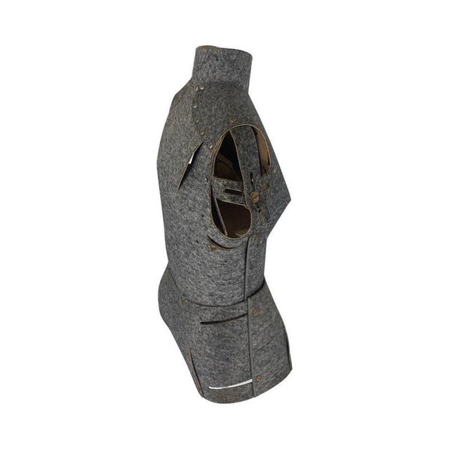 Gray Antique French Mannequin Mounted on Tripod For Sale - Image 8 of 11