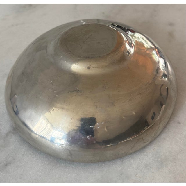Metal American Handmade Pewter Small Bowl by Riverwood Pewter For Sale - Image 7 of 12