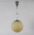 Silver Art Deco Ball-Shaped Pendant in Light Yellow Shade + Chrome, Denmark, 1930s For Sale - Image 8 of 8