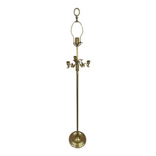 Vintage Brass Empire Style Floor Lamp For Sale