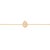 Minimalist Pear Cut Diamond Halo Solitaire Chain Bracelet in 14k Yellow Gold For Sale - Image 4 of 15