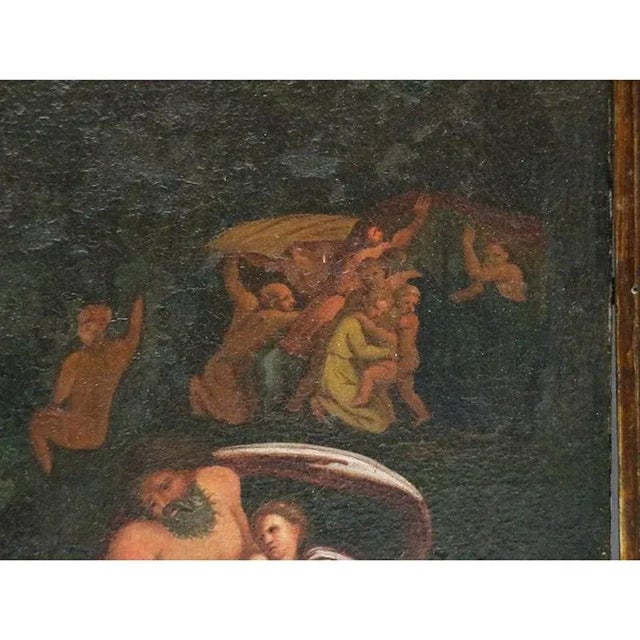 Bolognese School Artist, Scene with Naked Characters in Hell, 1600s, Oil on Canvas For Sale - Image 5 of 10