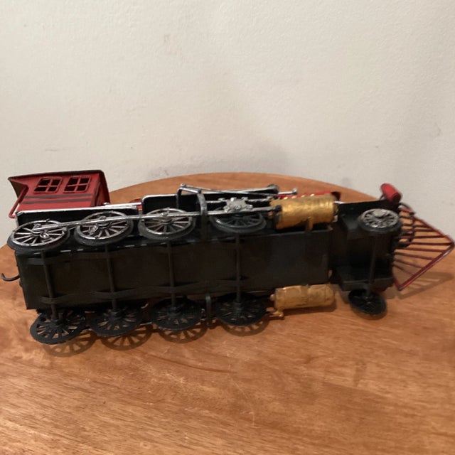 Mid 20th Century Handmade Metal Model Locomotive Decoration For Sale - Image 11 of 12