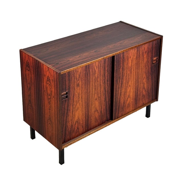 Vintage Danish Rosewood Cabinet For Sale - Image 4 of 7