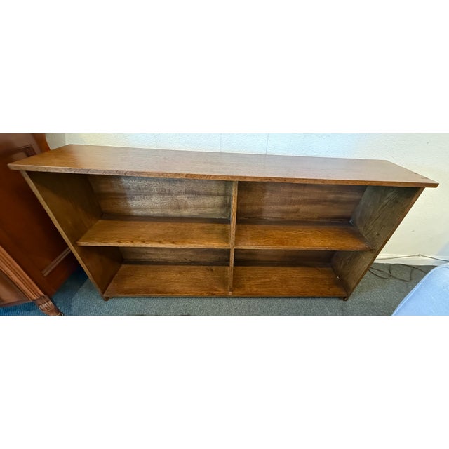 Arts & Crafts Arts & Crafts Mission Style Double Bookshelf For Sale - Image 3 of 12